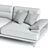 Modern Gray Sofa Penora 3D model small image 4