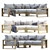 Contemporary Portside Sofa Set 3D model small image 1