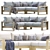 Contemporary Portside Sofa Set 3D model small image 3