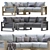 Contemporary Portside Sofa Set 3D model small image 4