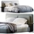 Stylish Felini Bed 3D model small image 1