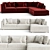 Vickie Night Sectional Sofa 3D model small image 1