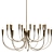 Iiona Brass Candelabra Chandelier, Modern 3D model small image 2