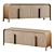 Modern Annie Natural Storage Credenza 3D model small image 2