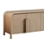 Modern Annie Natural Storage Credenza 3D model small image 3