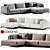 Modern Time Corner Sofa Design 3D model small image 1