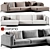 Modern Time Corner Sofa Design 3D model small image 2