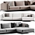 Modern Time Corner Sofa Design 3D model small image 3