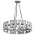 Elegant Glass Chandelier Lighting Fixture 3D model small image 3