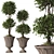 TurboSmooth Topiary Pot Set 3D model small image 1