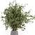 Handmade Gray Pot Bouquet Plants. 3D model small image 2