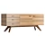  Modern Wood Veneer Sideboard Dimensions 3D model small image 1