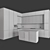 Modern Kitchen 3D Model Kit 3D model small image 7