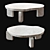 Handcrafted Organic Modern Dornes Table 3D model small image 1