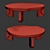 Handcrafted Organic Modern Dornes Table 3D model small image 2