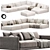 KATARINA Modular Sofa: Stylish Design 3D model small image 1