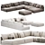 KATARINA Modular Sofa: Stylish Design 3D model small image 2