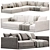 KATARINA Modular Sofa: Stylish Design 3D model small image 3