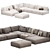 KATARINA Modular Sofa: Stylish Design 3D model small image 4