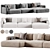 Paris Seoul Corner Sofa 2015 3D model small image 2