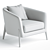 Sleek Modern Delray Chair 3D model small image 3