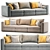 Handmade Modern Fortune Sofa by Stylish Club 3D model small image 1