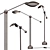 Stingray Bronze Floor Lamp 3D model small image 1