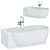Duravit Luv Corner Bathtub with Flawless Panel 3D model small image 2