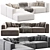 Corner Modular XL Sofa "Lennon 3D model small image 1