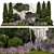 Alpine Garden Collection: Conifers & Lavender 3D model small image 1