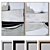  Modern Wall Paintings Set 4 3D model small image 1