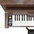 Elegant Columbia 2015 Piano Model 3D model small image 4