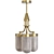 Hand Blown Glass Brass Chandelier 3D model small image 1