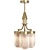 Hand Blown Glass Brass Chandelier 3D model small image 4