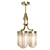 Hand Blown Glass Brass Chandelier 3D model small image 5