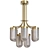 Brass Chandelier Hand-Blown Glass 3D model small image 4