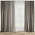 Poly Model Curtain Set 3D model small image 1