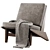 Sleek Modern Lounge Chair 105° 3D model small image 3