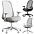 Ergonomic HermanMiller Lino Chair Set 3D model small image 1