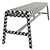 Sleek Leather Dining Bench, West Elm 3D model small image 5