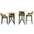 Modern Bar Stool Set Konyshev OTX 3D model small image 3