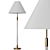 Elegant Lucite Gold Floor Lamp 3D model small image 5