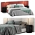 Sleek Modern Wanda Bed 3D model small image 1
