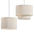 Meadow Fabric Metal Pendant Light 3D model small image 1