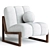 Modern and Stylish MALIVA Chair 3D model small image 3