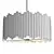 Modern Glam Gold Chandelier 3D model small image 3
