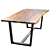 Slab Wood Table, High-Resolution Texture 3D model small image 2