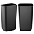 Modern Trash Bin Set Kit 3D model small image 5