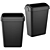 Modern Trash Bin Set Kit 3D model small image 6