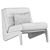 Fletcher Outdoor Armless Chair SohoHome 3D model small image 5